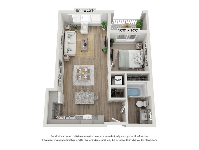 Floorplan - The Reef at Riviera 62+ Apartments