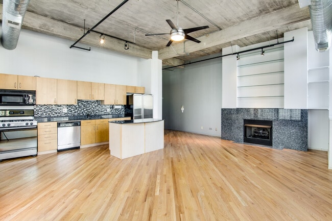 25 x 25 living space, unfurnished - 843 W Adams St