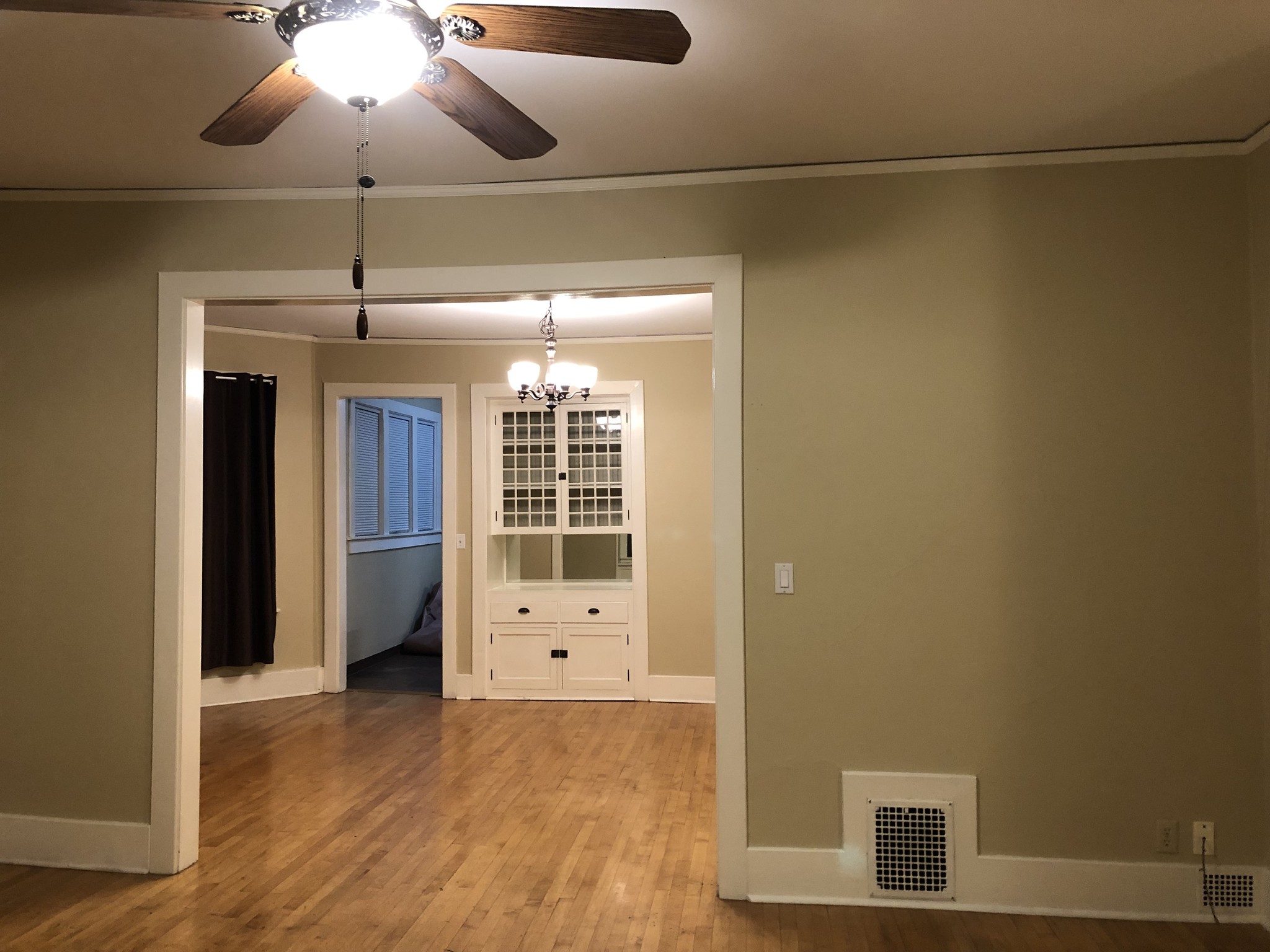 Living room looking into Dining room - 115 13th St N