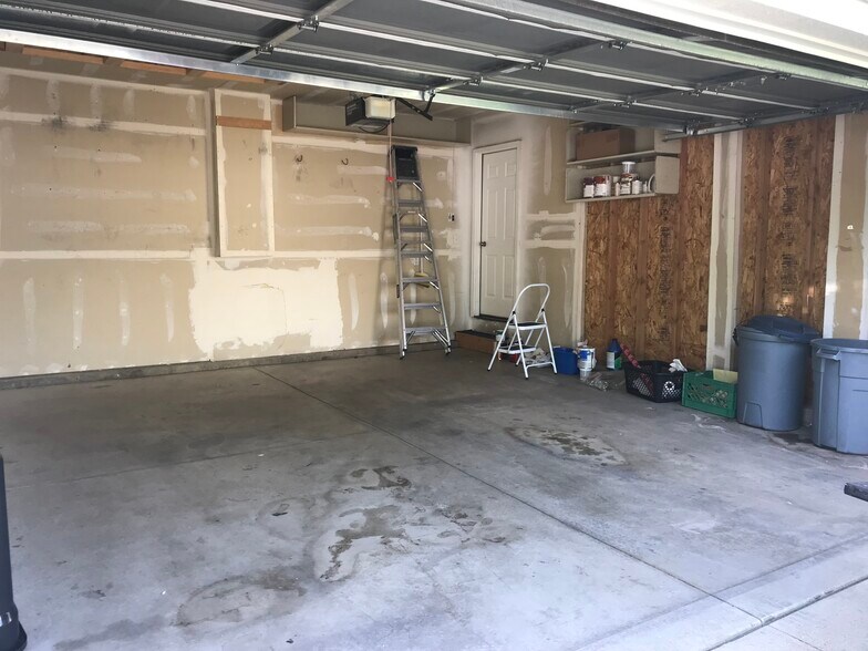 Two car garage with shelves and extra overhead storage - 535 Canyon View Drive