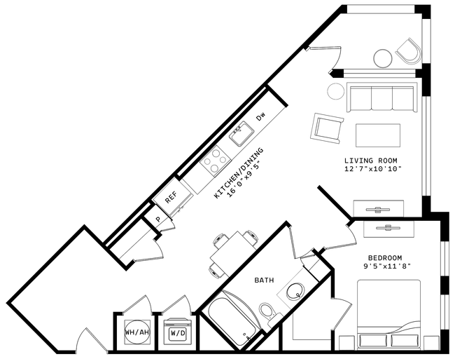 Floorplan - Venable Durham Apartments