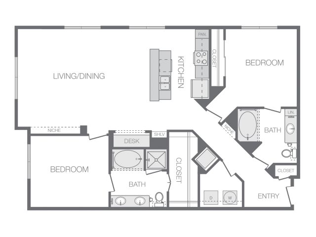 Floorplan - Hanover Rice Village