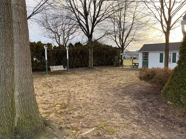 Yard and shed - 558 Union School Rd