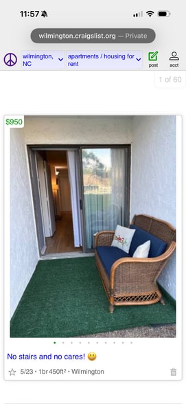 Back porch overlooking yard and pool - 454 Racine Dr