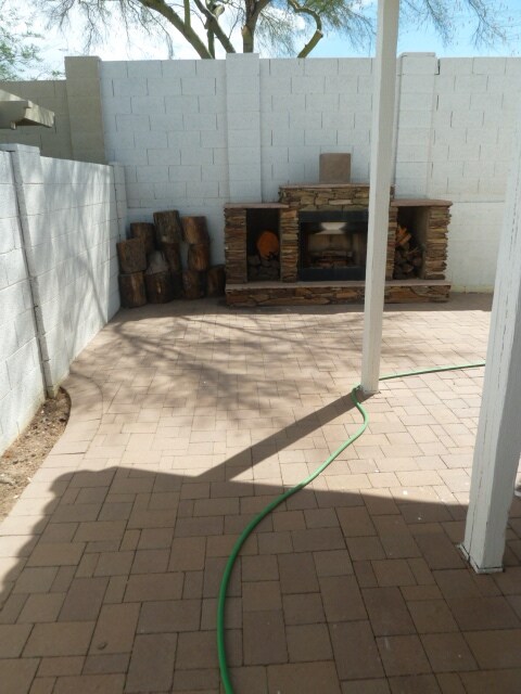Backyard Fireplace - 1457 E Renee Dr