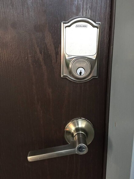 Bluetooth/wifi keypad lock to set codes and know if/when someone is entering or leaving your home - 1247 W 75th St