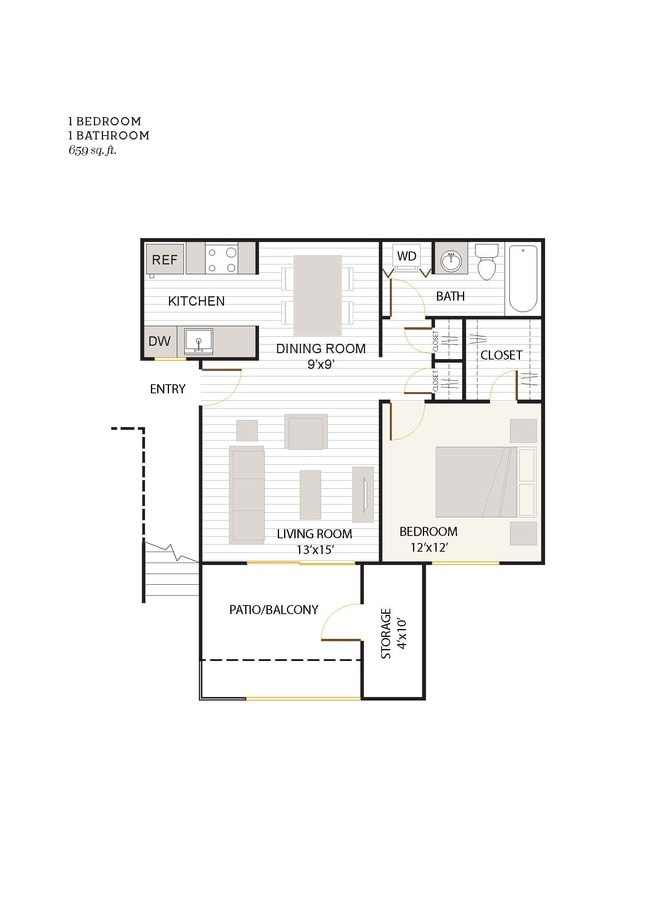 Floorplan - The Grove Garden Apartments