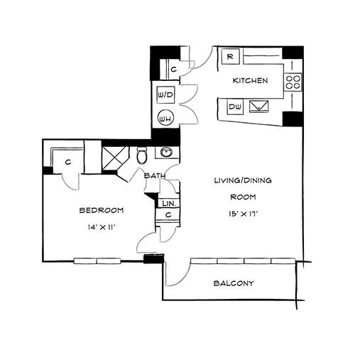 Floorplan - The Residences at Capital Crescent Trail