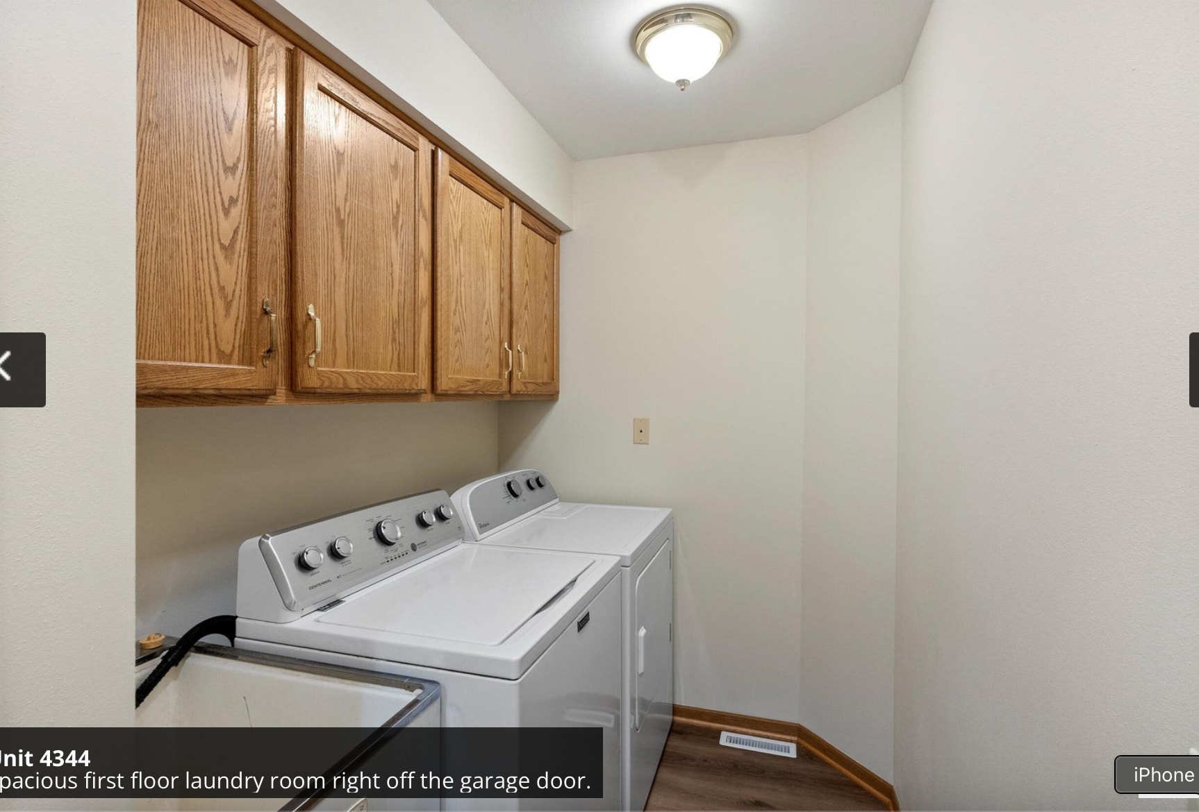 Spacious first floor laundry room right off the garage door - 4344-4346 S 92nd St