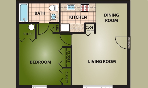 1BR/1BA - Locust Ridge