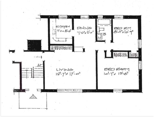 2BR/1BA - Pinehurst Apartments