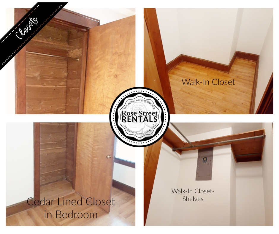 Closets: Walk-in & Cedar Lined! - 600 6th St