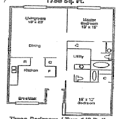 2BR/2BA - Pine Tree Apartments