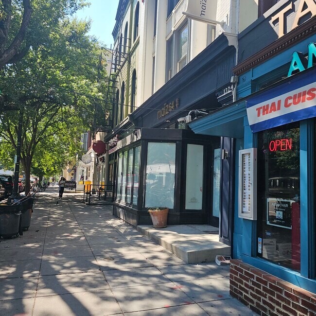 Reatil areound vibrant 14th St - 1300 N St NW