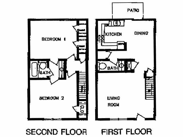 2BR/1.5BA - The Willows Apartments