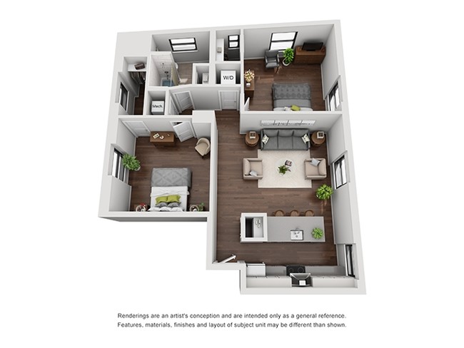 Floorplan - The Fairfax Apartments