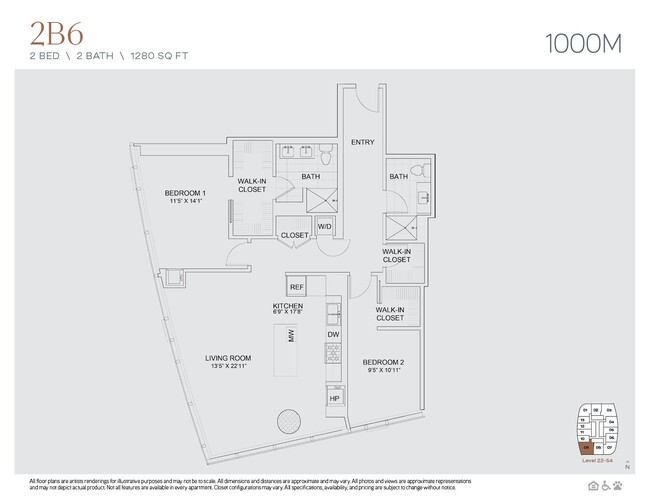 Floorplan - 1000M