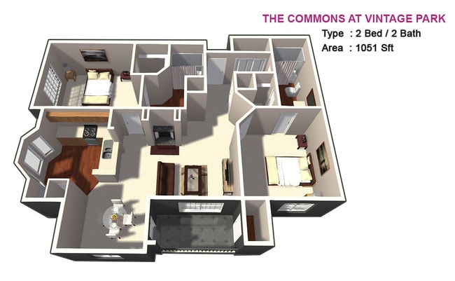 2 Bed/ 2 Bath - The Commons at Vintage Park
