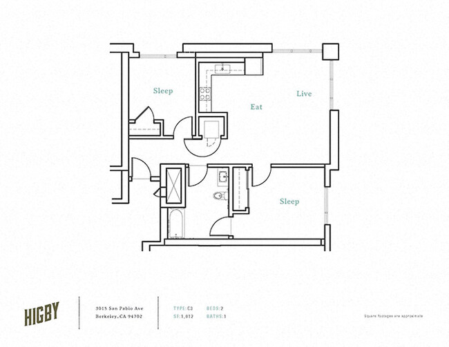 Floorplan - Aquatic Higby