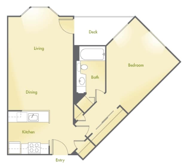 1BR/1BA - Bayside Village