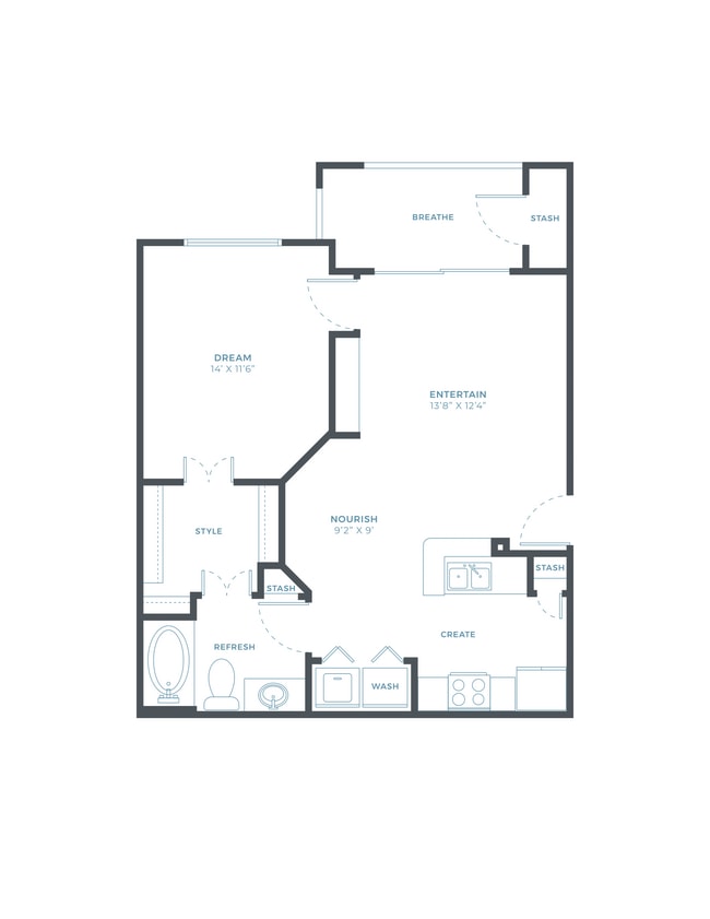 Floorplan - The Bennett Baytown