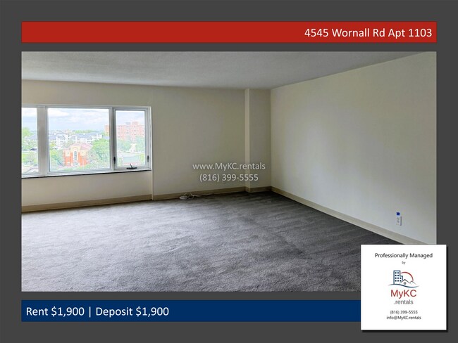 Building Photo - Upscale 2-Bedroom Corner Condo at Parkway Towers — Steps from the Plaza