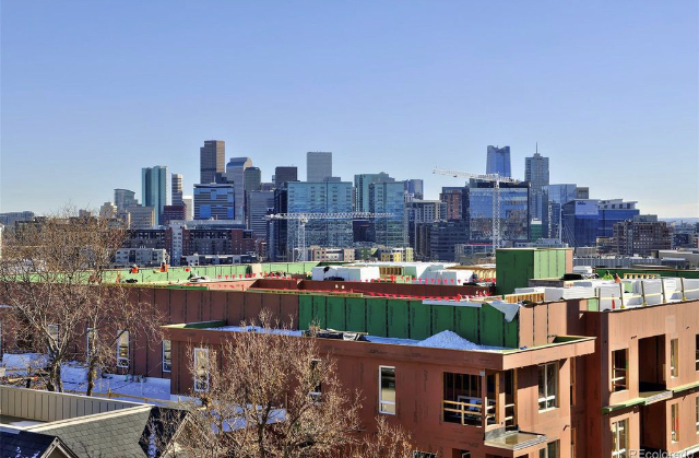 View of downtown from private rooftop deck - 3211 Shoshone St