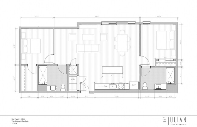 Floorplan - The Julian Apartments