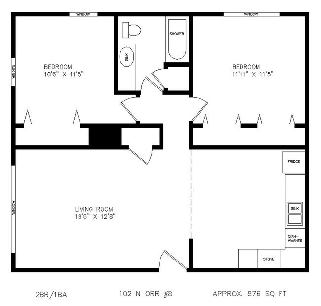 Floorplan - Orr Street Apartments