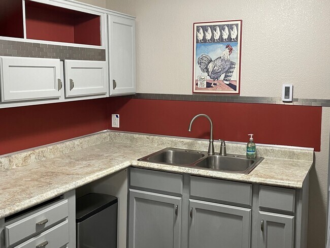 Double stainless steel sink - 317 N Wasson Ln