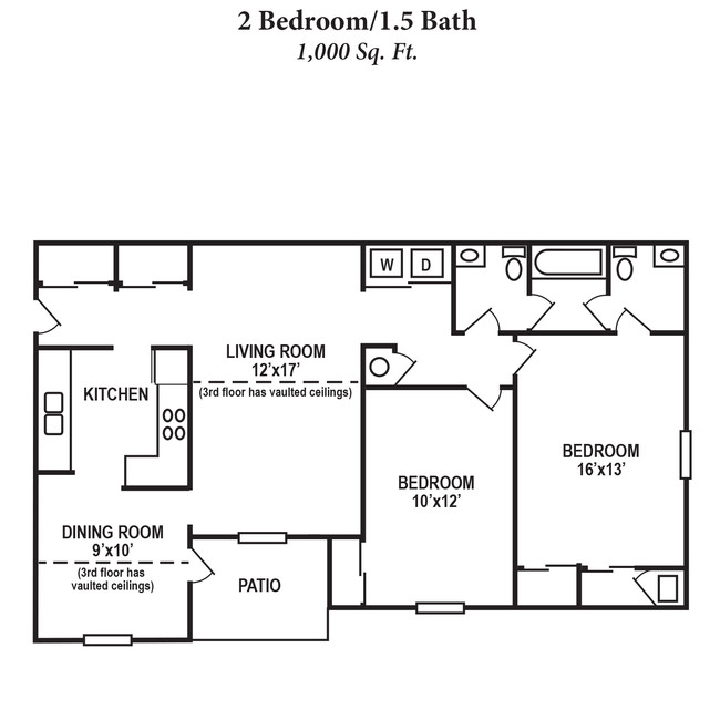 Floorplan - Four Worlds Apartments