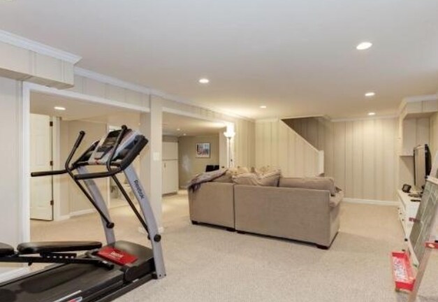 finished lower level - 2825 Northampton St NW