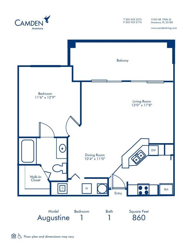 Floorplan - Camden Aventura