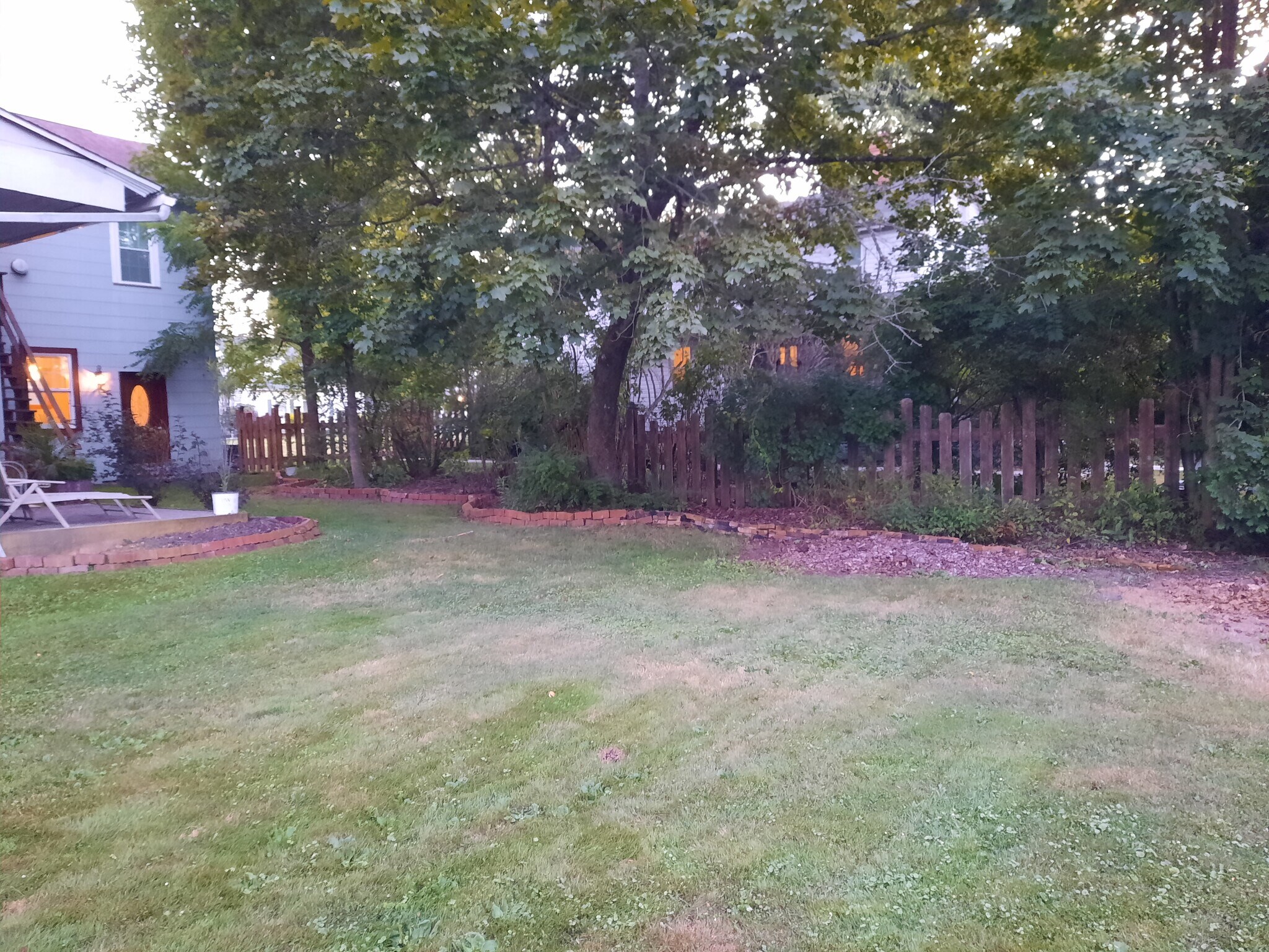 landscaped backyard - 247 Main St