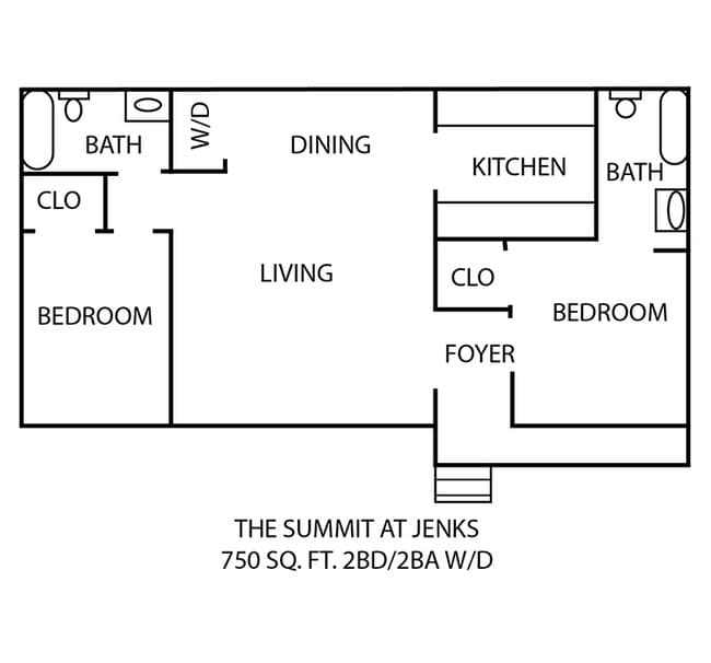 2BR/2BA - Summit Apartments
