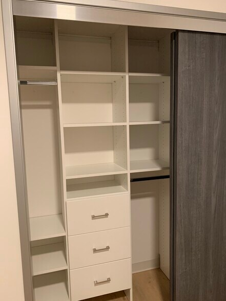 bedroom storage in closet - 718 W Babcock St