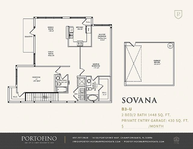 Sovana Floor Plan - Portofino at Championsgate