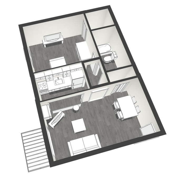 Cherrywood 1bd Layout - 1 Cherrywood Ln