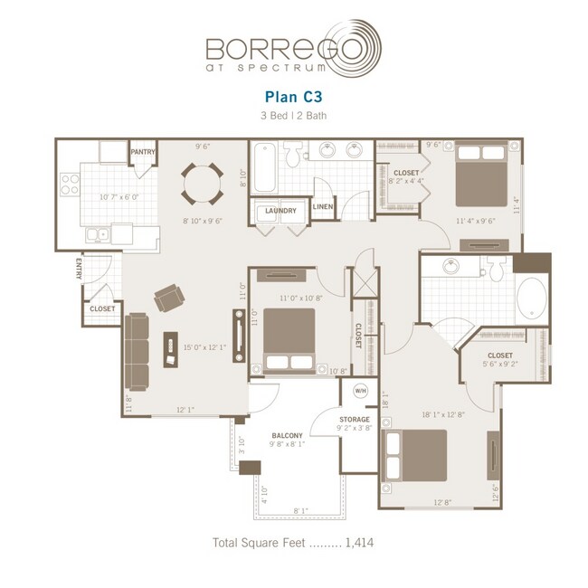 Floorplan - Borrego at Spectrum