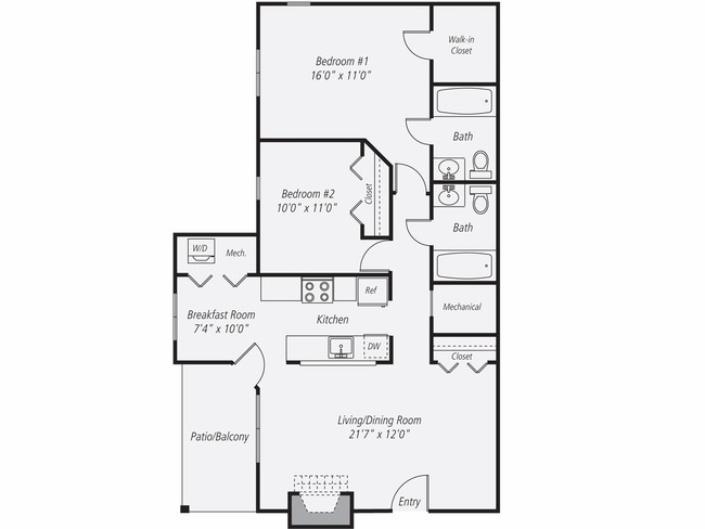 Floorplan - eaves Fairfax City