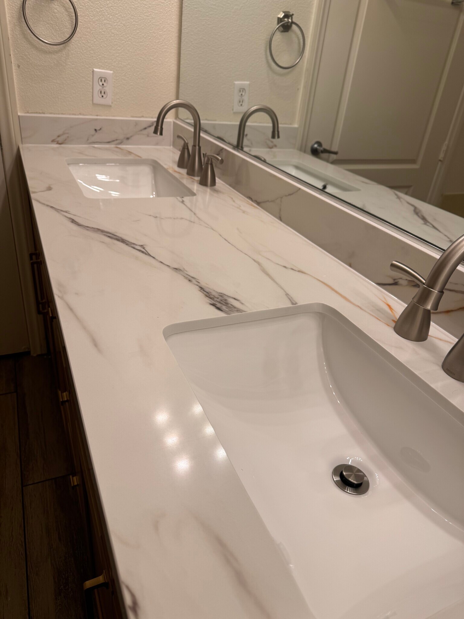 New cabinets, sink, quartz countertops, and faucets. - 38 E Serene Ave