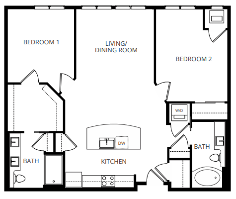 Floorplan - Gatsby Apartments