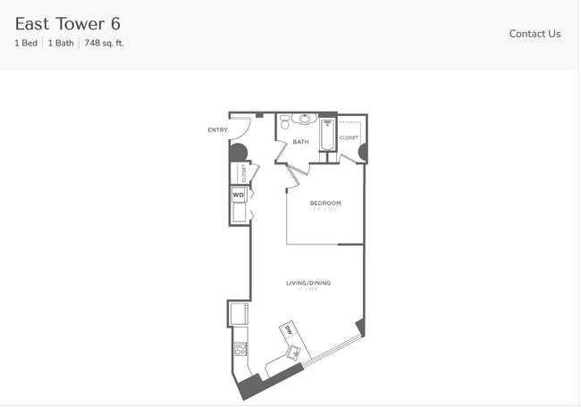 Floorplan - Residences at 1 Brown