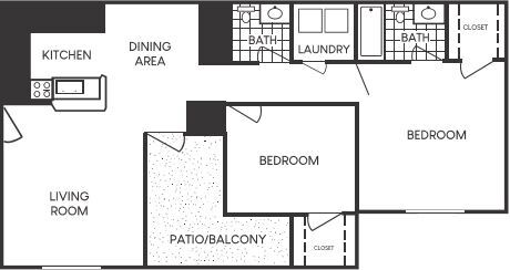 Blanford 2 Bed 2 Bath - Villas I & II