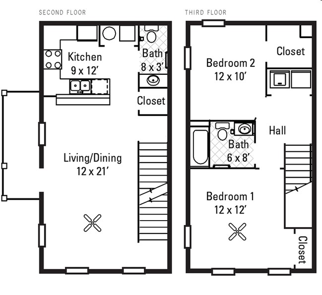 2BR/1.5BA - Liberty Green