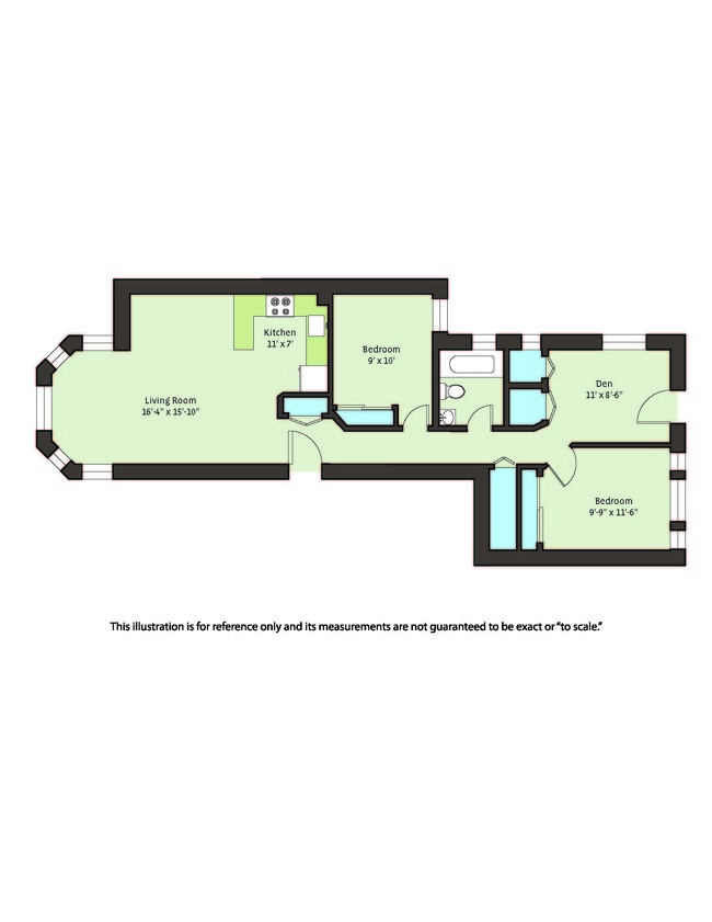 Floorplan - 5400-5408 S. Ingleside Avenue