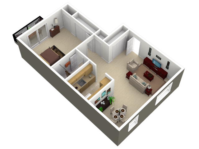 Floorplan - Park Court Apartments