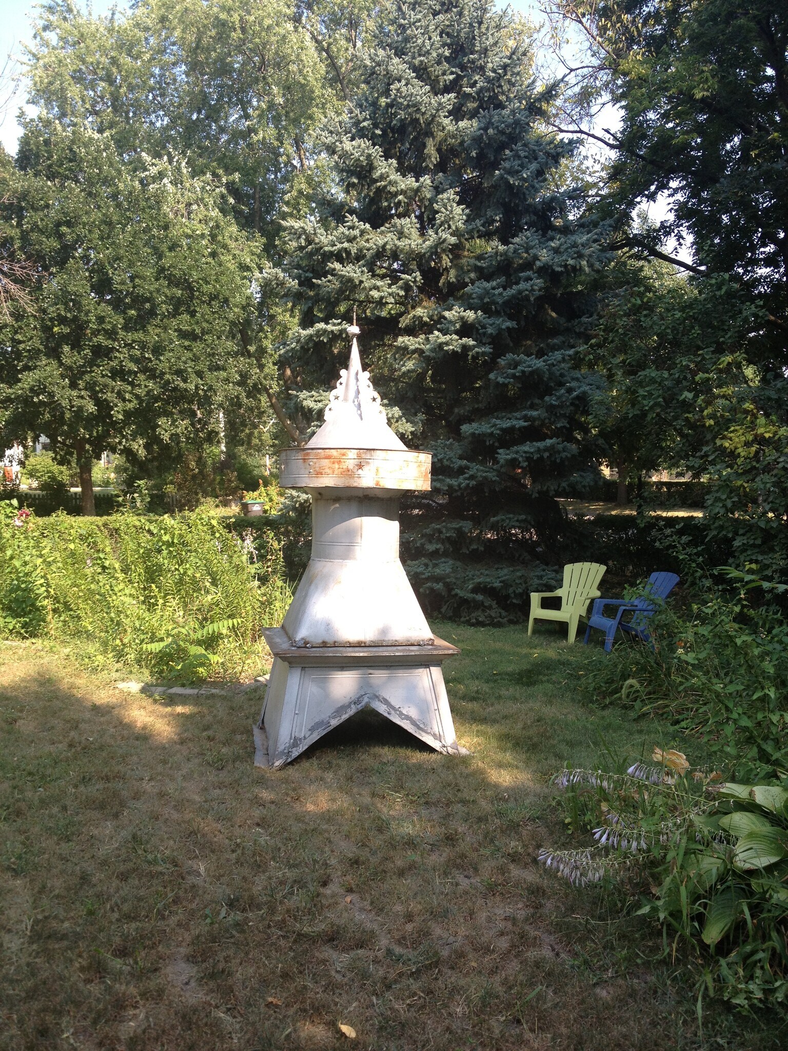 Top of a barn in a neighbors yard - 737 18th St