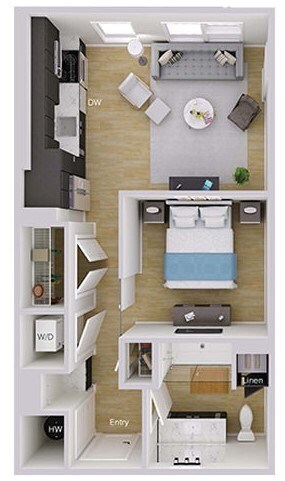 Floorplan - Foster on the Park Apartments