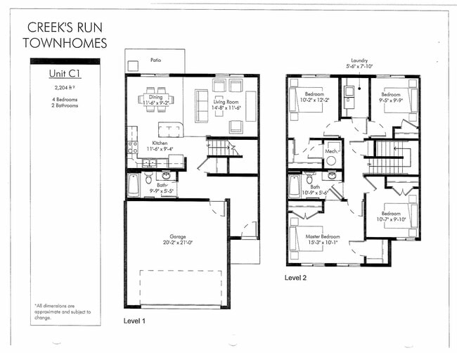 Floorplan - Creeks Run Phase I
